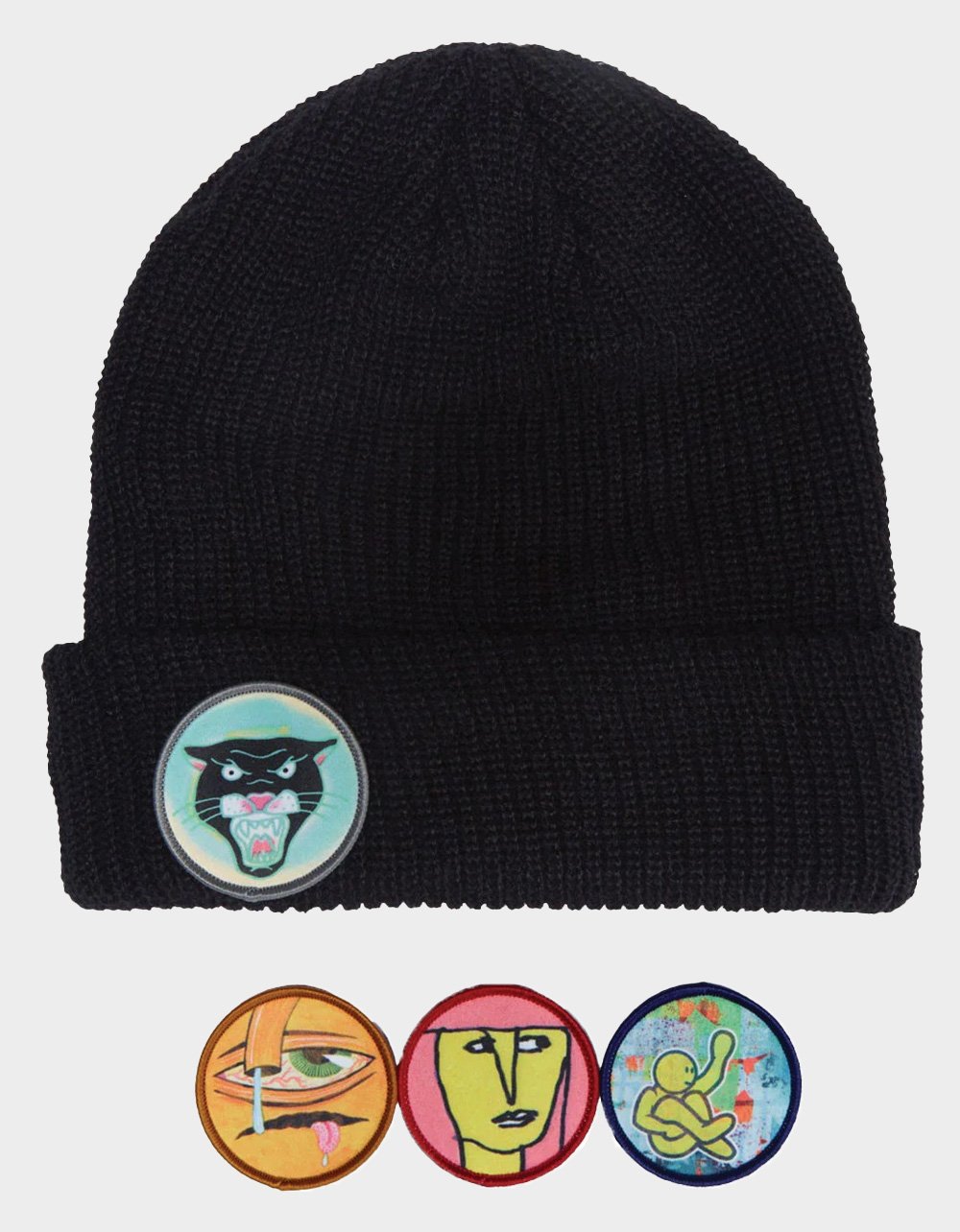 GIRL SKATEBOARDS Head Patch Beanie - BLACK