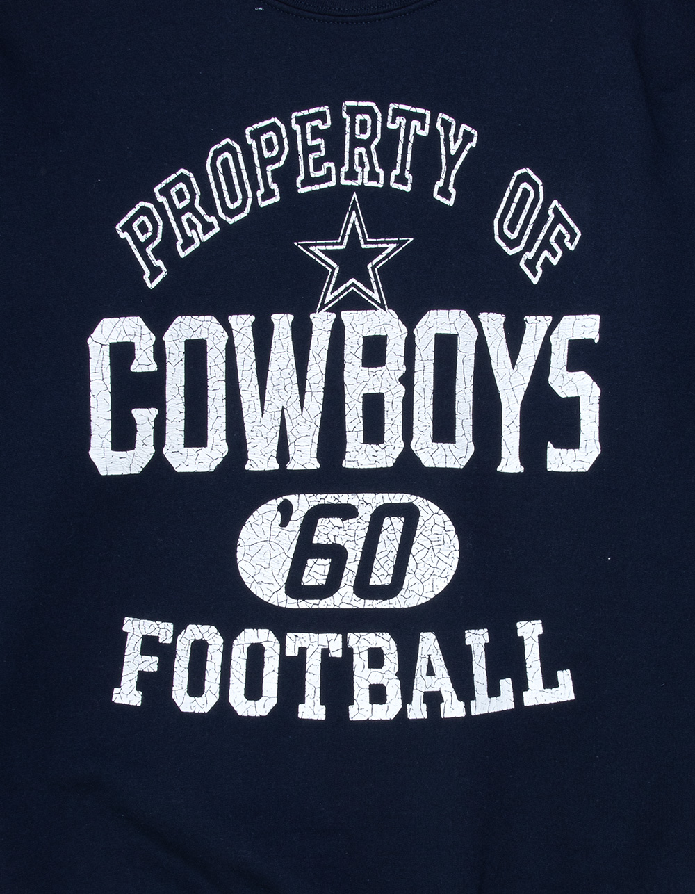 JUNK FOOD Dallas Cowboys Mens Crewneck Sweatshirt - BLUE
