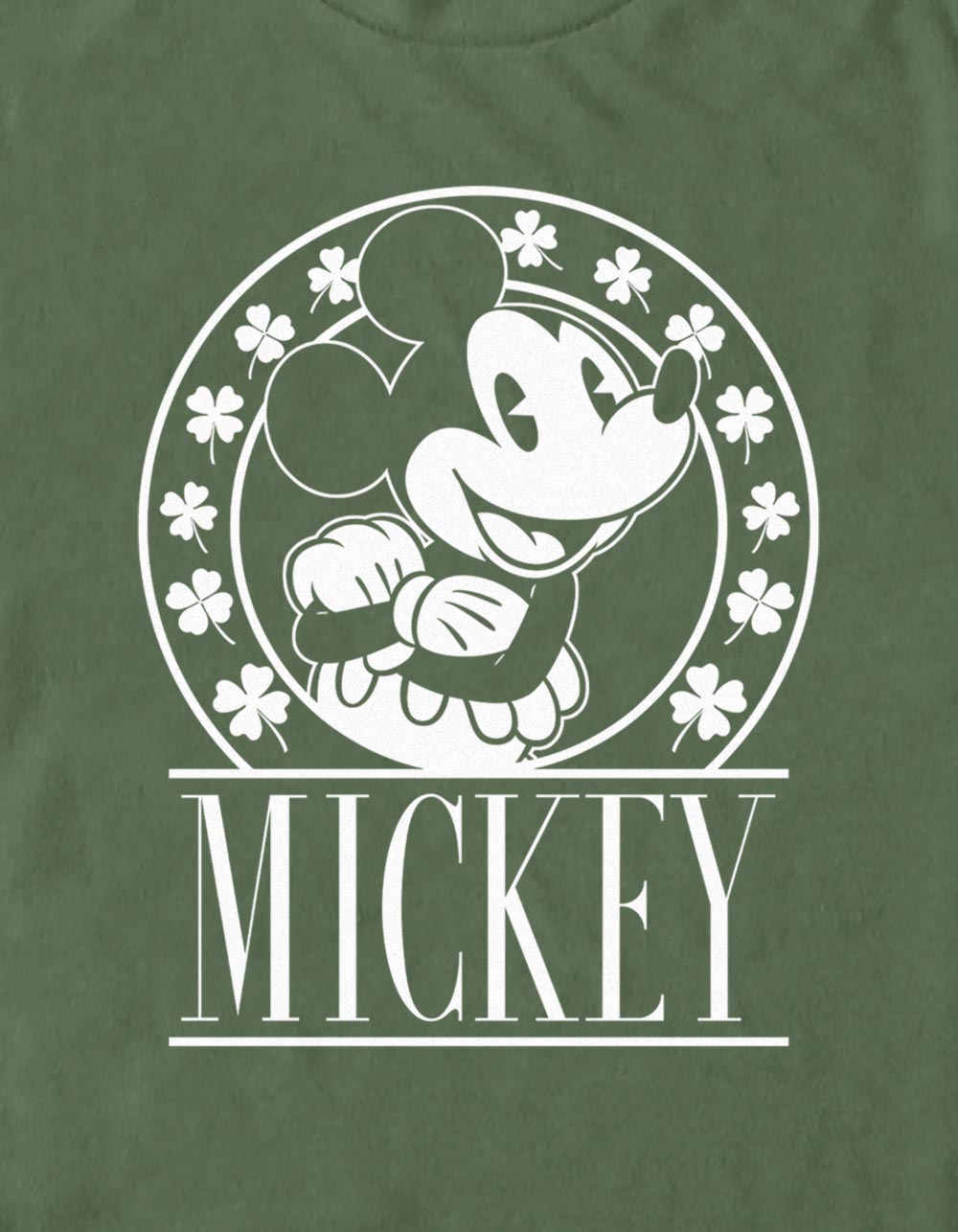 DISNEY Lucky Mickey Mouse Unisex Tee - MOSS
