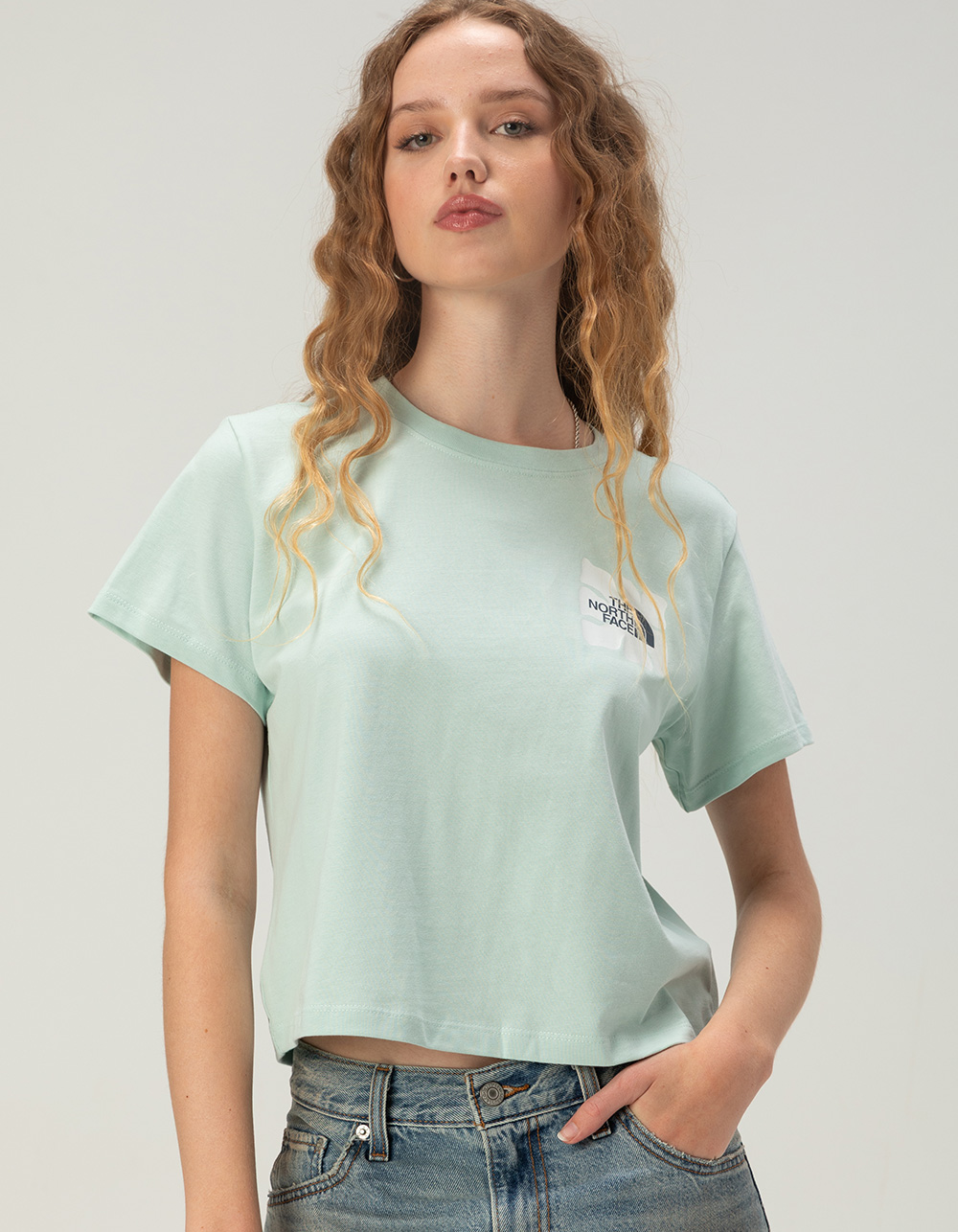 THE NORTH FACE Cutie Sun Womens Tee - LT GREEN