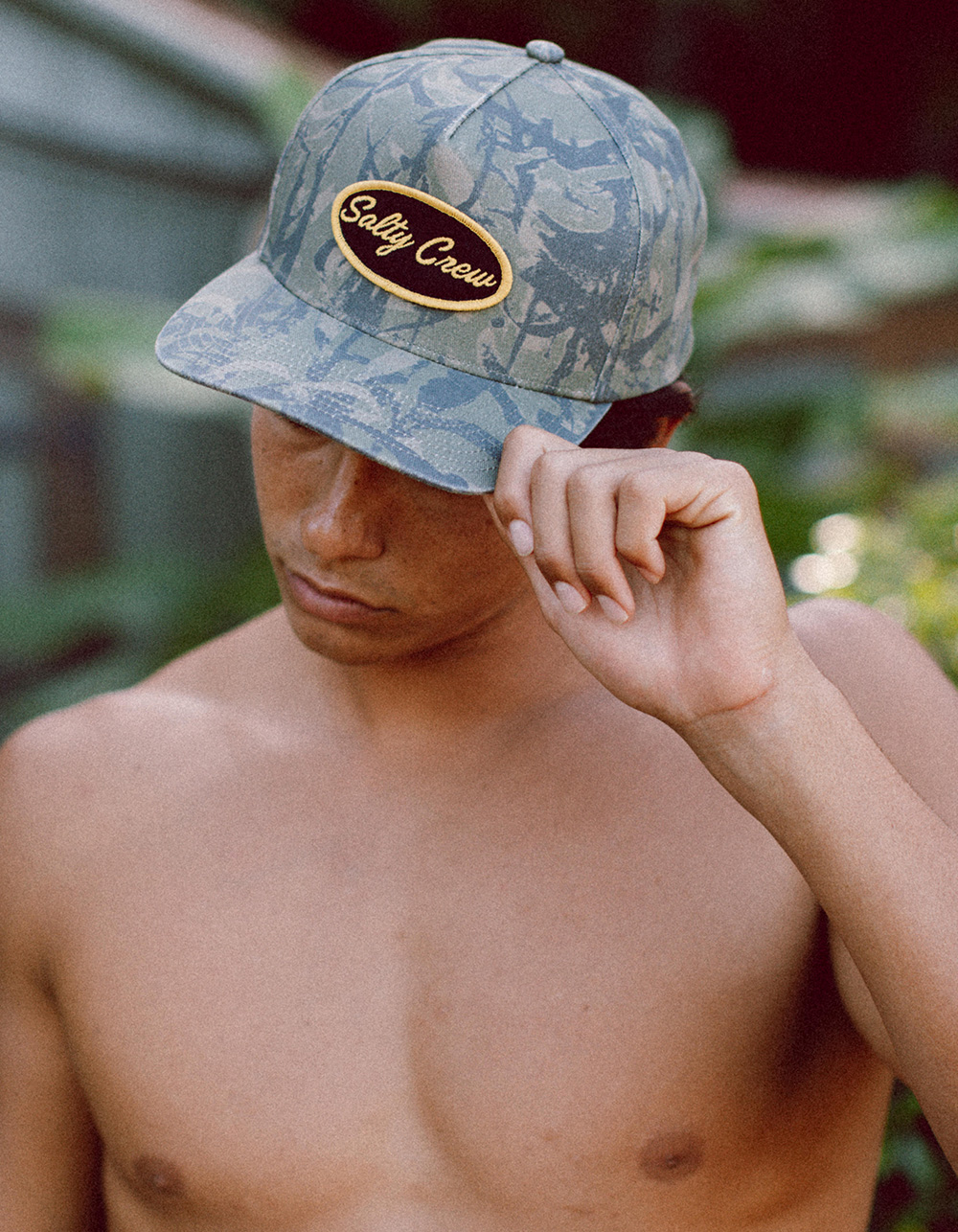 SALTY CREW Upstream Snapback Hat - CAMO GREEN