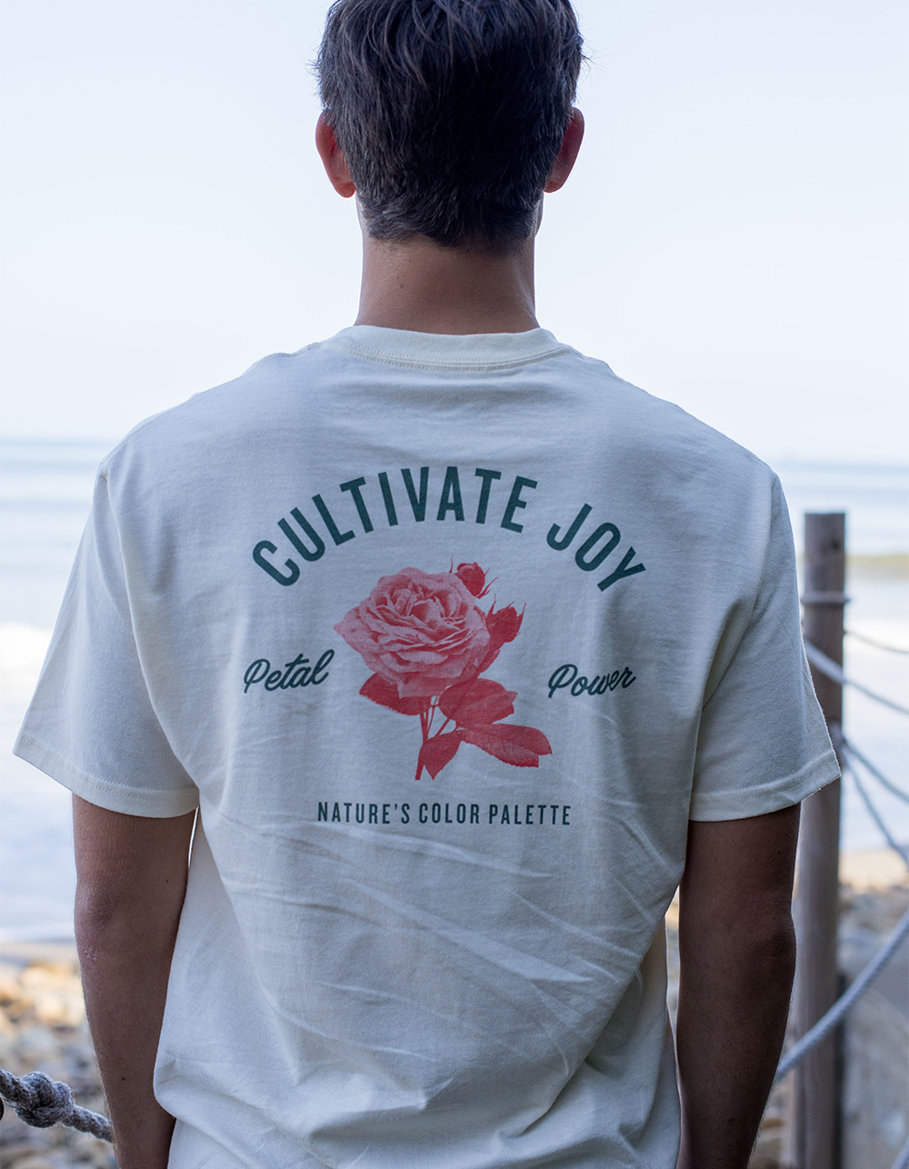 BECAUSE WEEKEND Cultivate Mens Tee - NATURAL