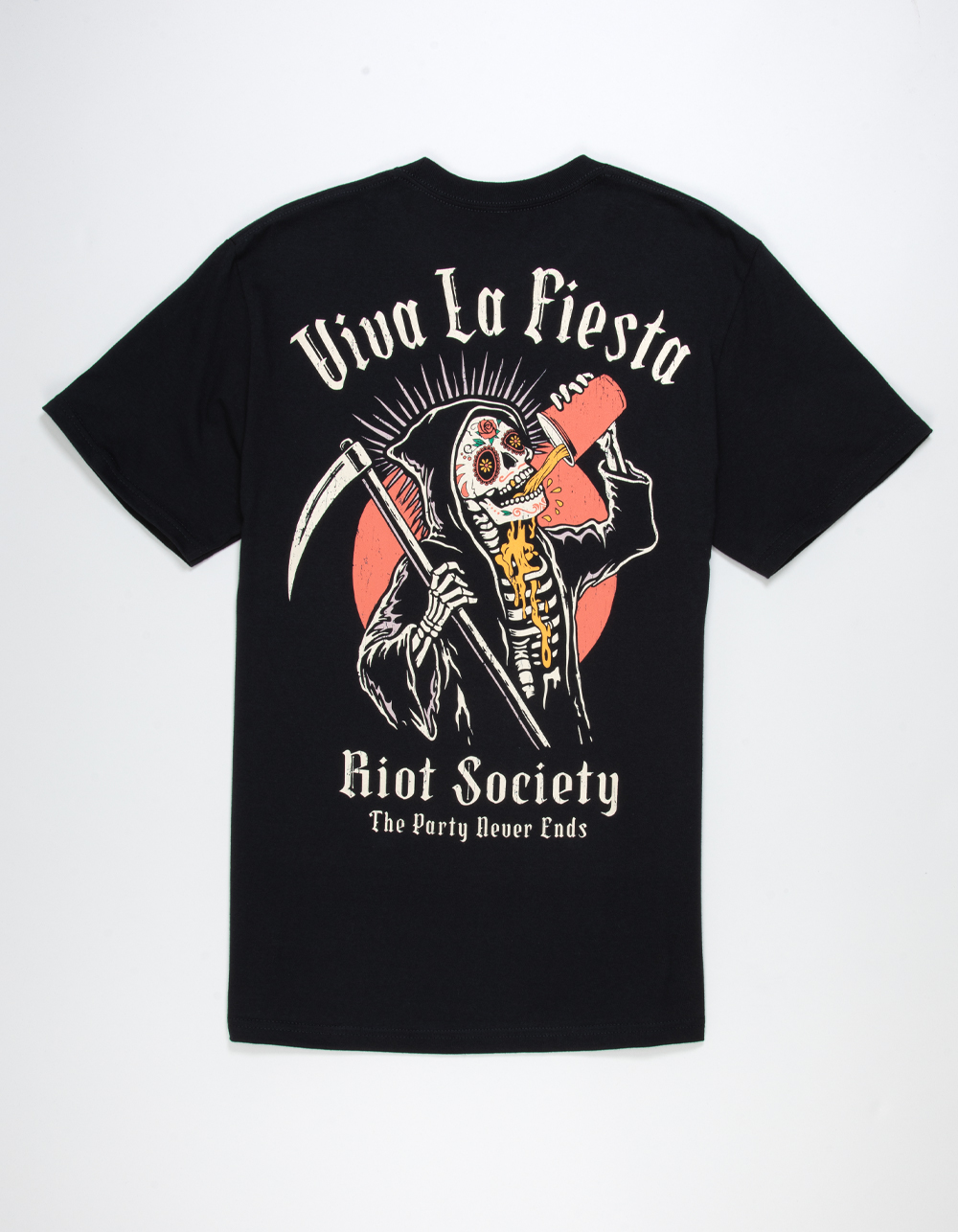 RIOT SOCIETY Viva La Fiesta Mens Tee - BLACK