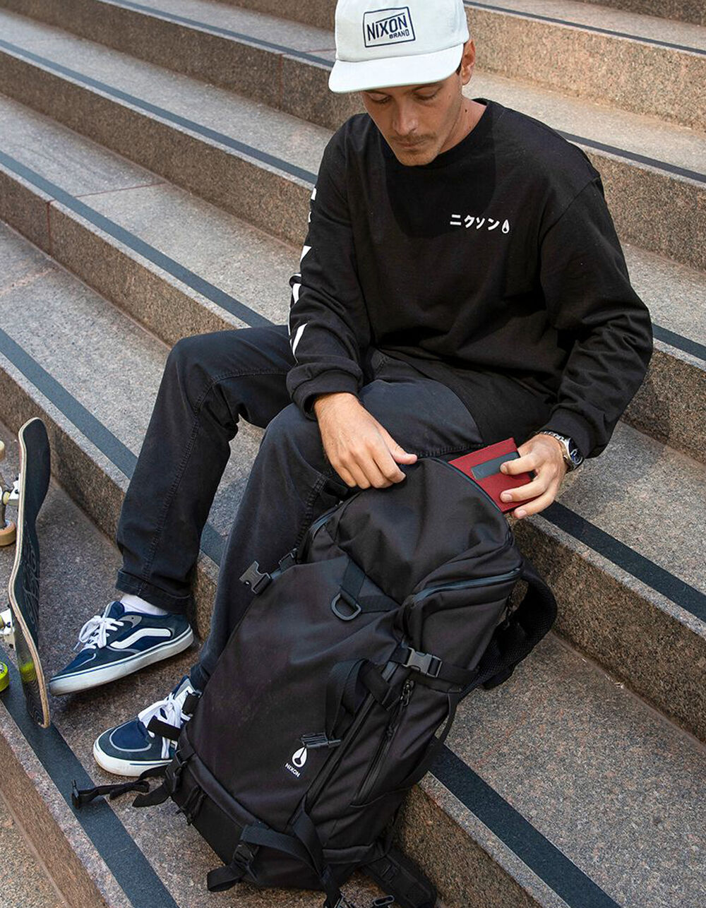 NIXON Hauler 35L Backpack BLACK Tillys