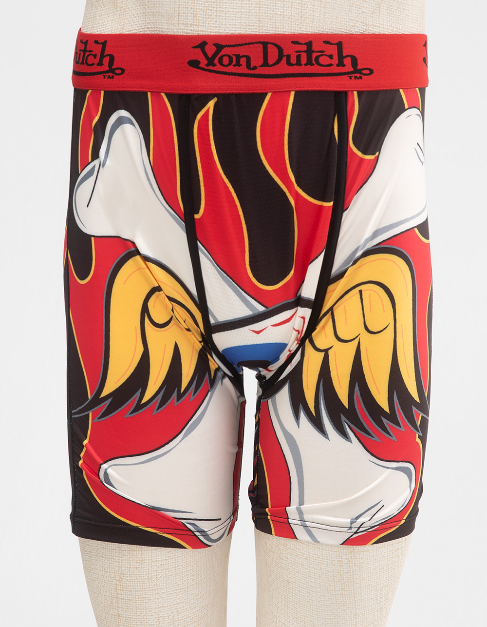 VON DUTCH Fire Bones Mens Boxer Briefs - MULTI