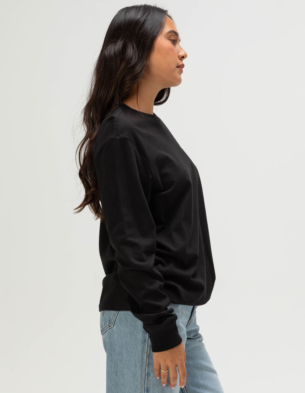 THE NORTH FACE Evolution Floral Womens Long Sleeve Tee - BLACK