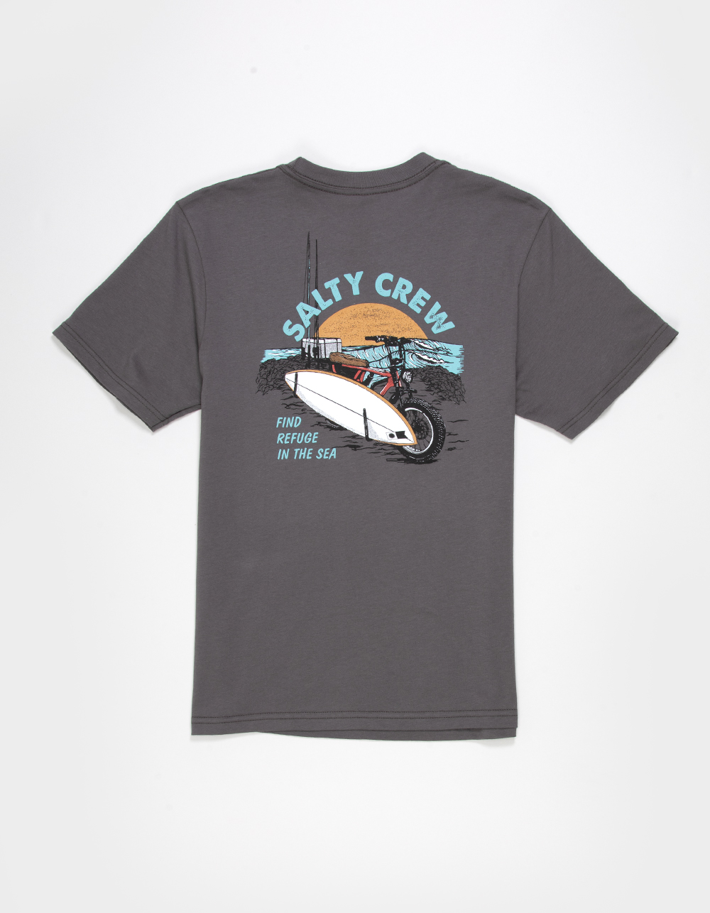 SALTY CREW Beach Cruiser Boys Tee - CHARCOAL