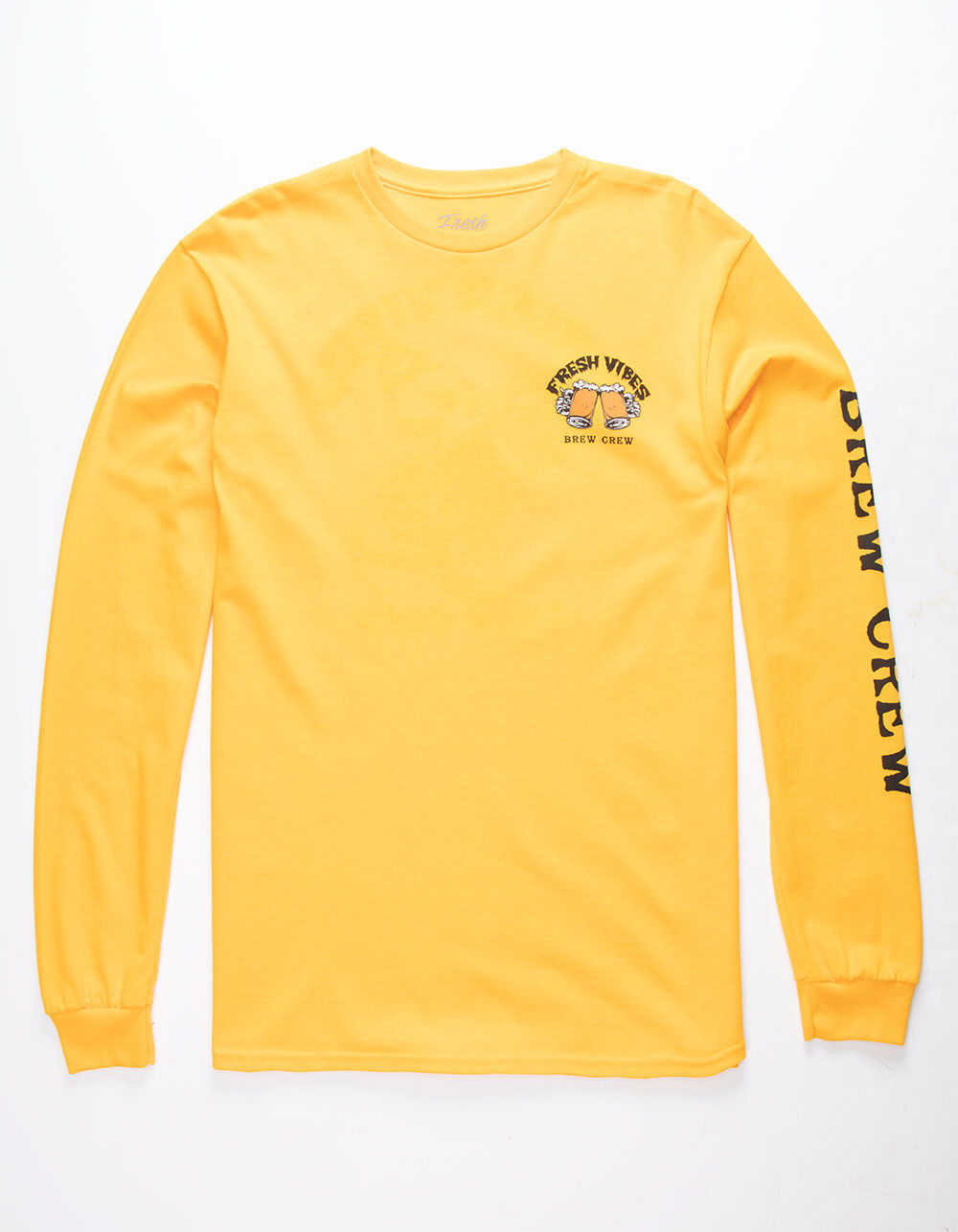FRESH VIBES Brew Crew Gold Mens TShirt GOLD Tillys
