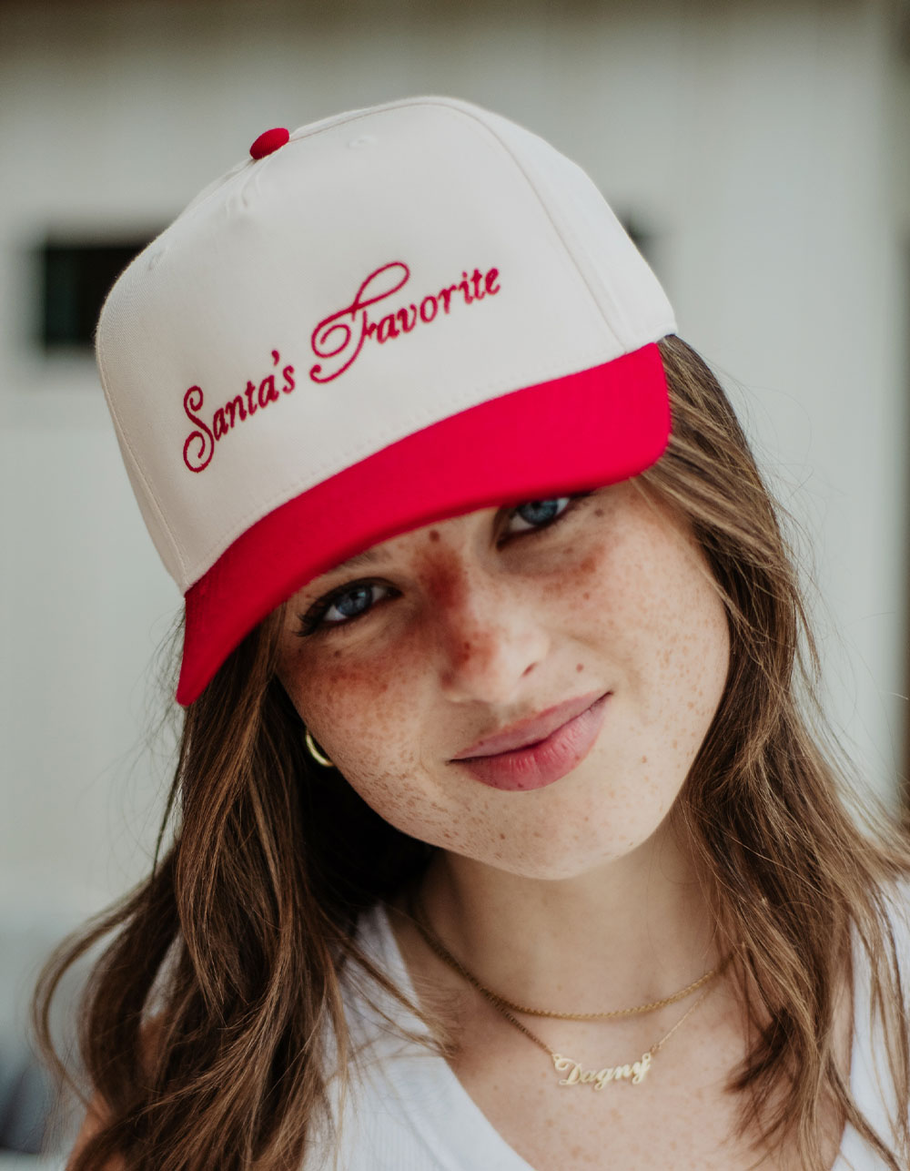 KATYDID Santa's Favorite Two-Toned Hat - RED