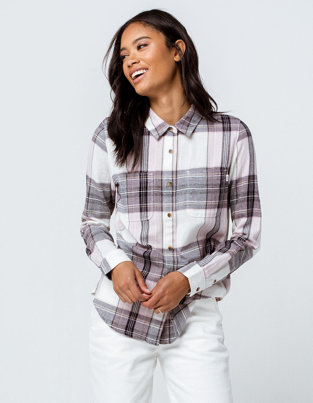 VANS Meridian III Womens Flannel Shirt - BLACK COMBO | Tillys