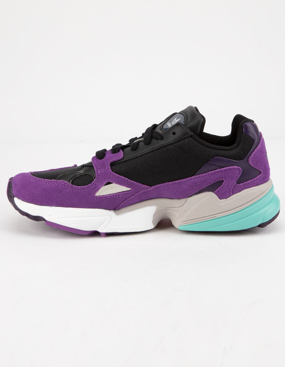 ADIDAS Falcon Core Black & Purple Womens Shoes - CORE BLACK/ACTIVE PURPLE | Tillys