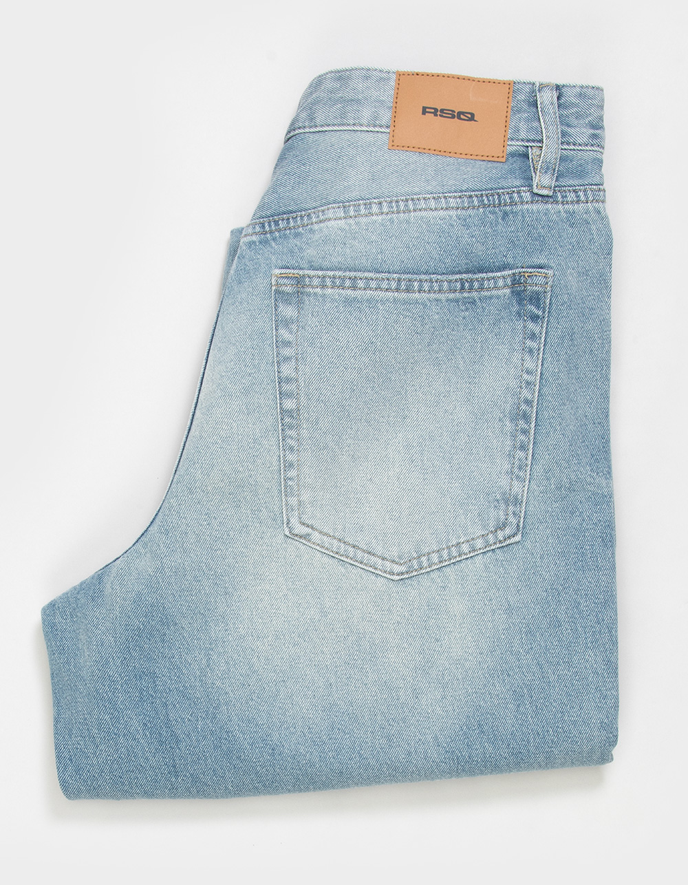 RSQ Mens Baggy Jeans - BLEACH