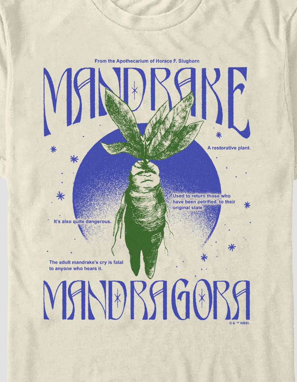 HARRY POTTER Mandrake Mandragora Unisex Tee - IVORY
