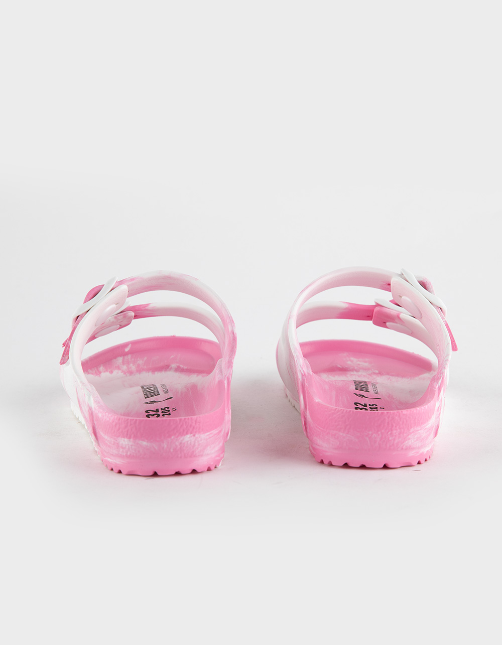 BIRKENSTOCK Arizona EVA Girls Sandals - WHITE/HT PINK