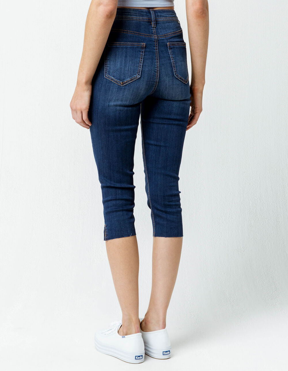 Super Crop Womens Denim Capri Jeans 