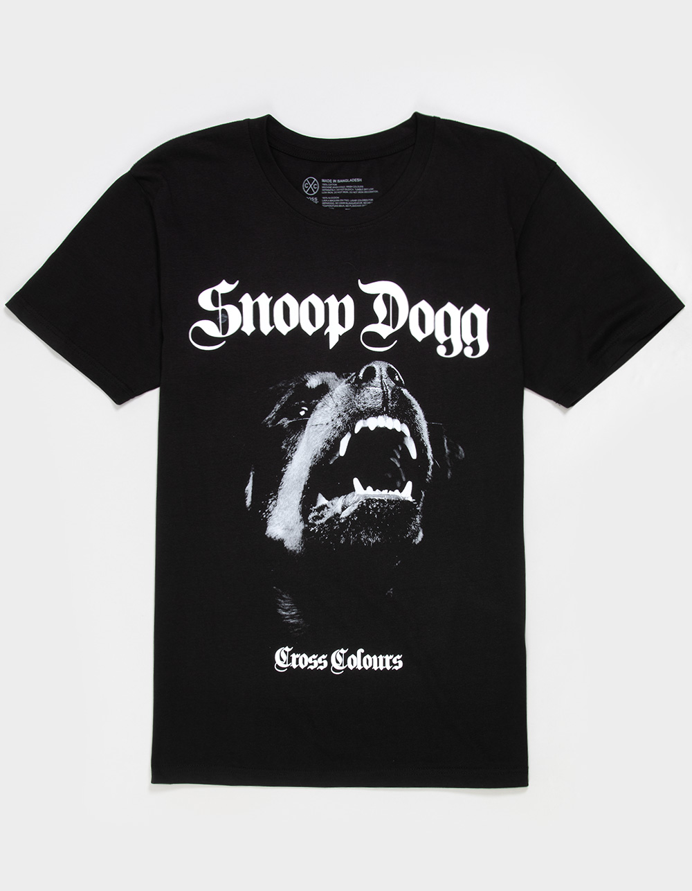 CROSS COLOURS Snoop Doberman Mens Tee - BLACK