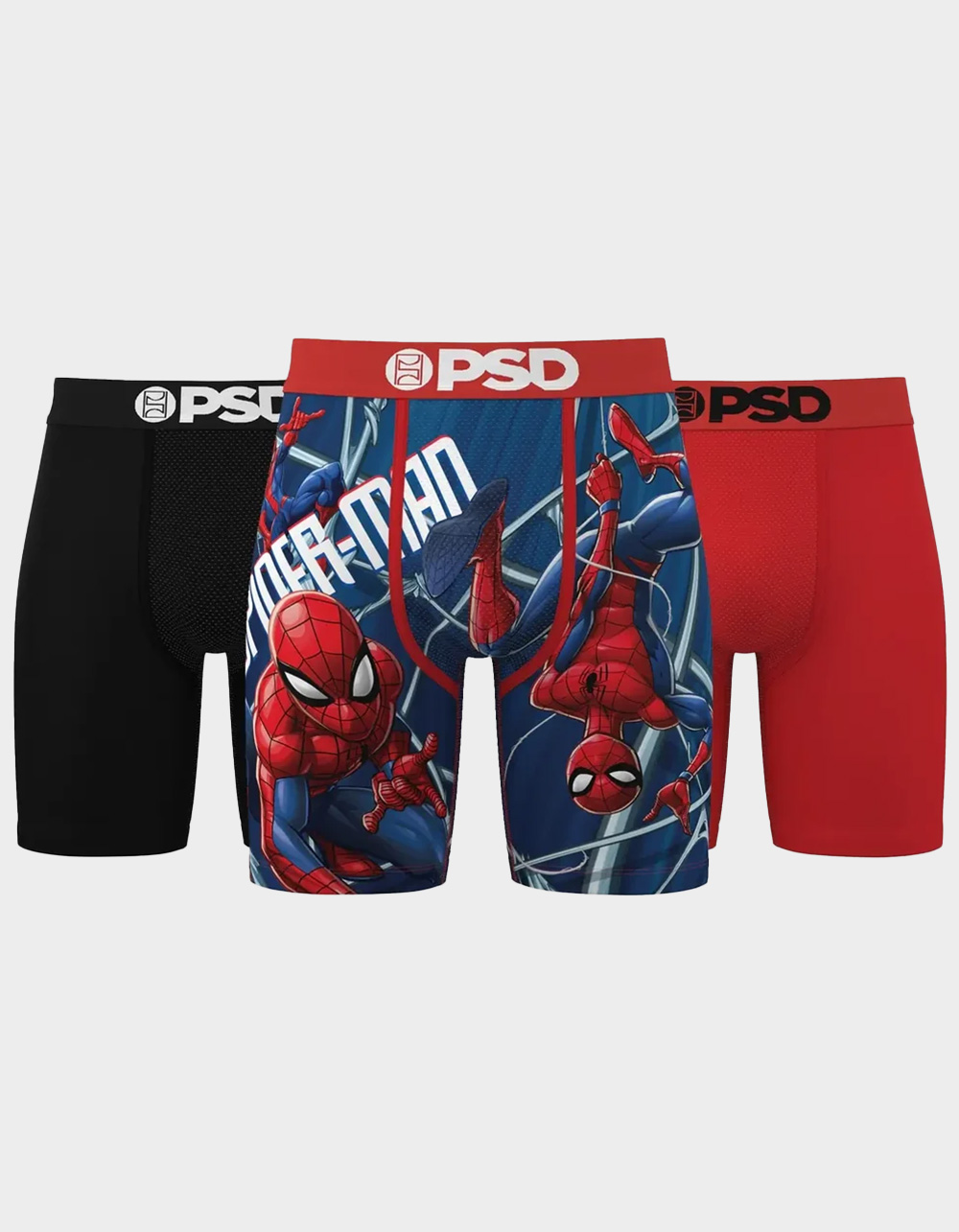 PSD x Marvel Webbed Up 3 Pack Mens Boxer Briefs - MULTI