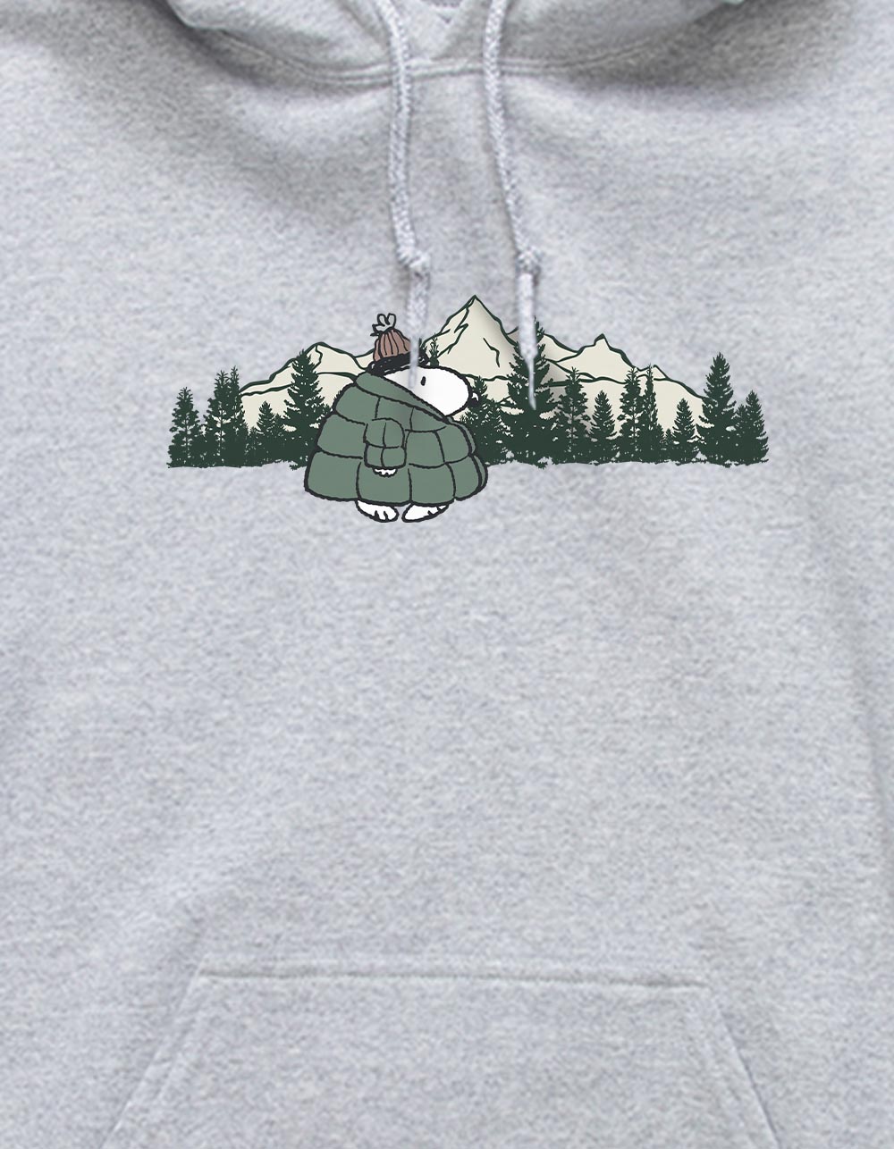 PEANUTS Winter Walks Unisex Hoodie - HEATHER GRAY