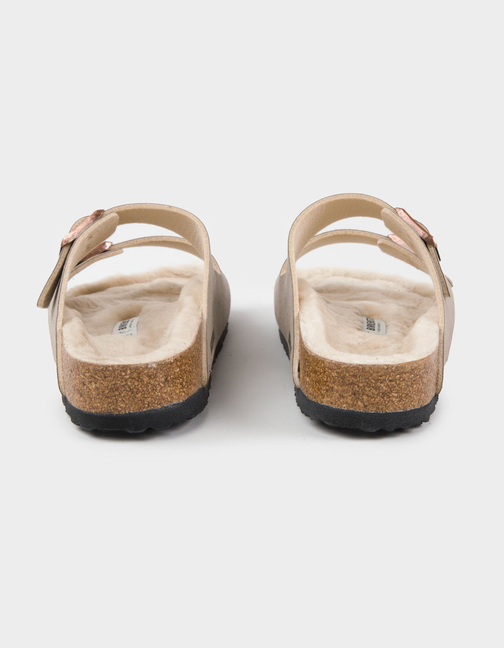 BIRKENSTOCK Arizona Shearling Mens Sandals - TAUPE