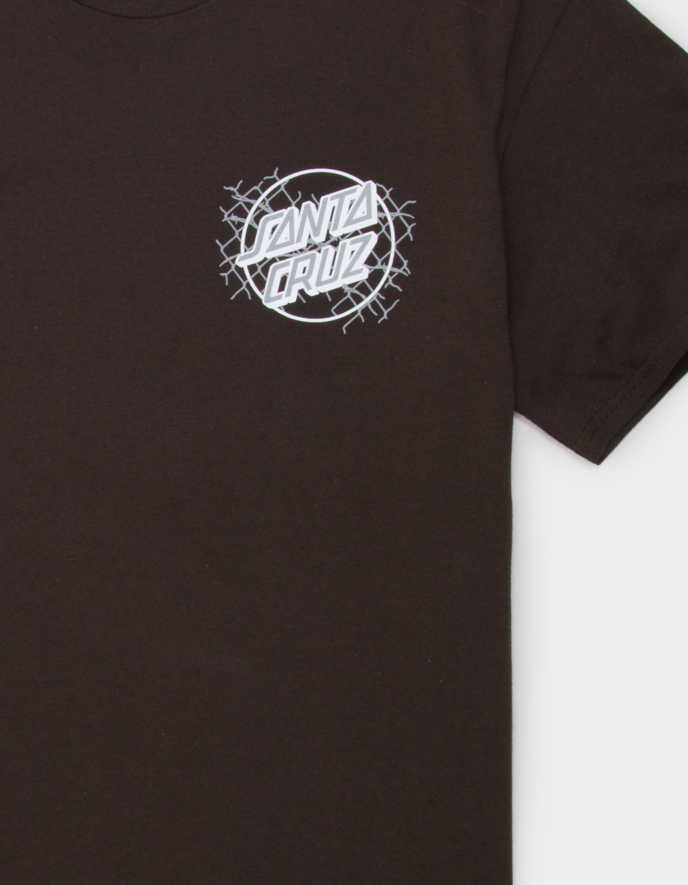 SANTA CRUZ Spot Barbed Dot Mens Tee - CHOCOLATE