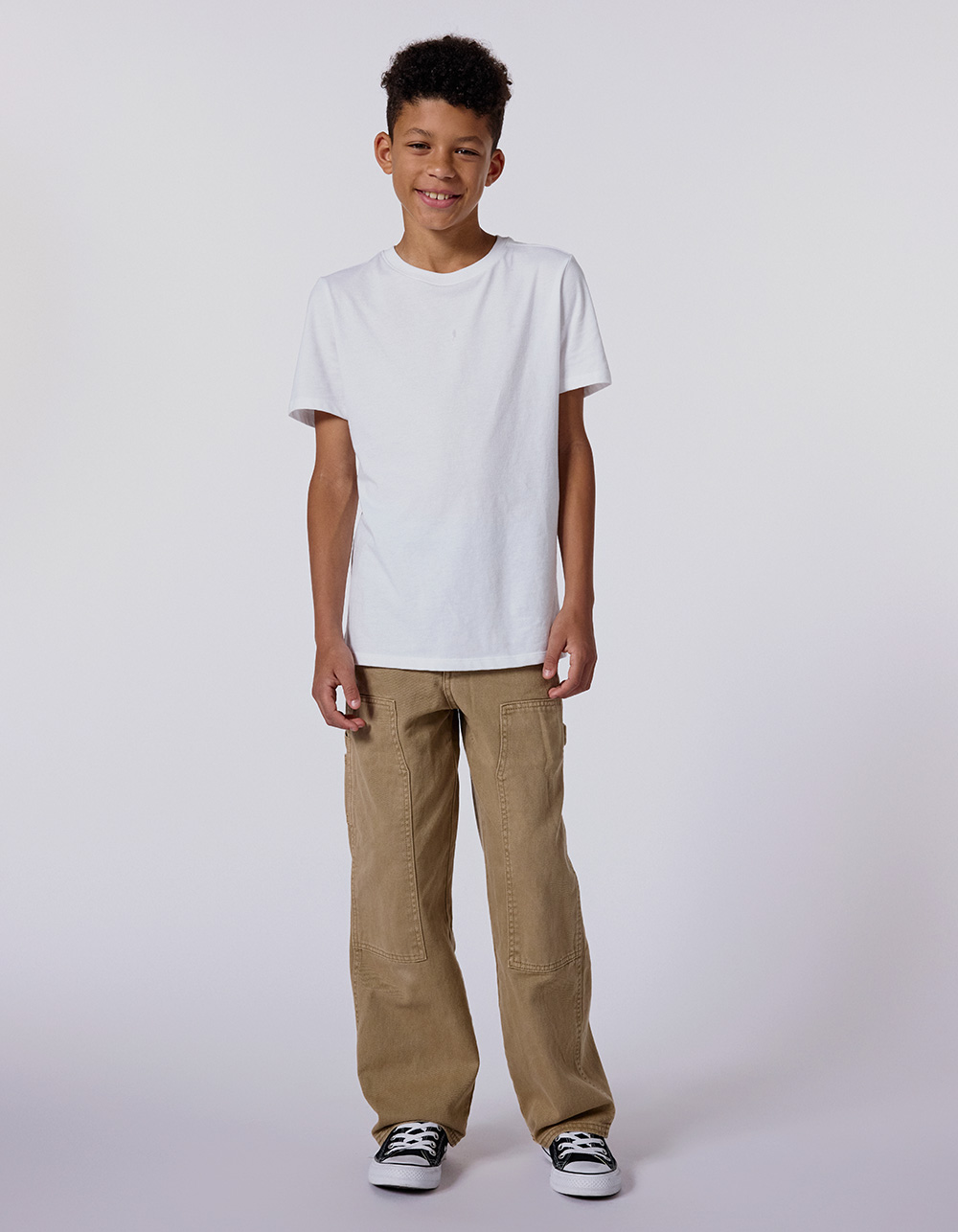 DICKIES Double Knee Boys Pants - BLACK