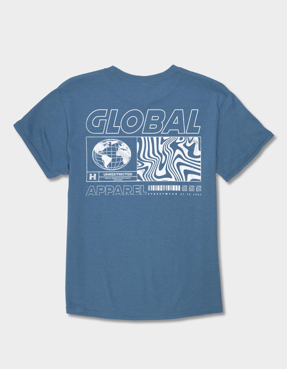 GLOBE Global Apparel Unisex Kids Tee - INDIGO