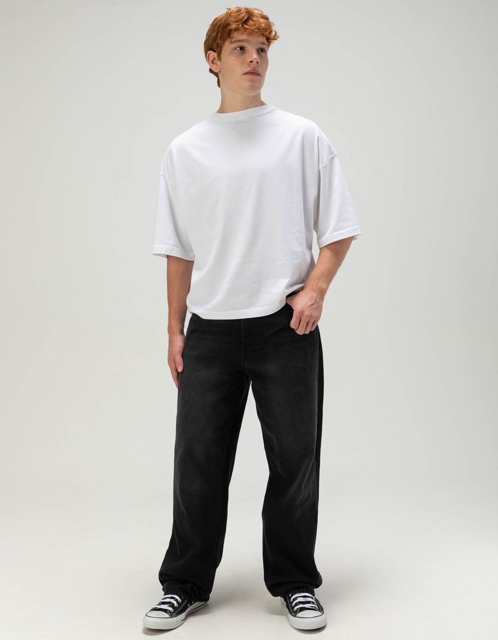 RSQ Mens Patches Baggy Jeans - WASHED BLACK