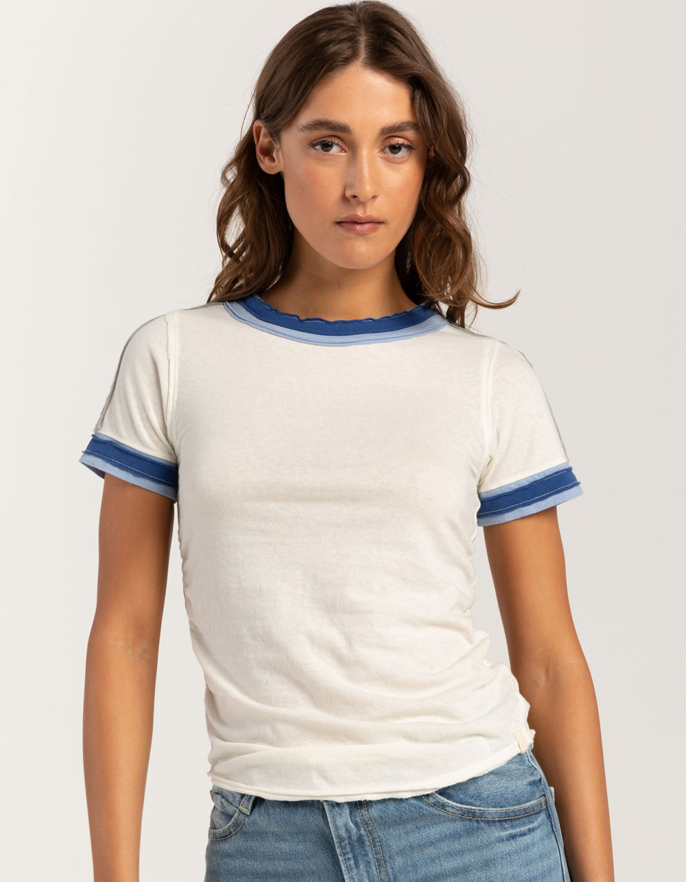 FREE PEOPLE Sporty Mix Womens Tee