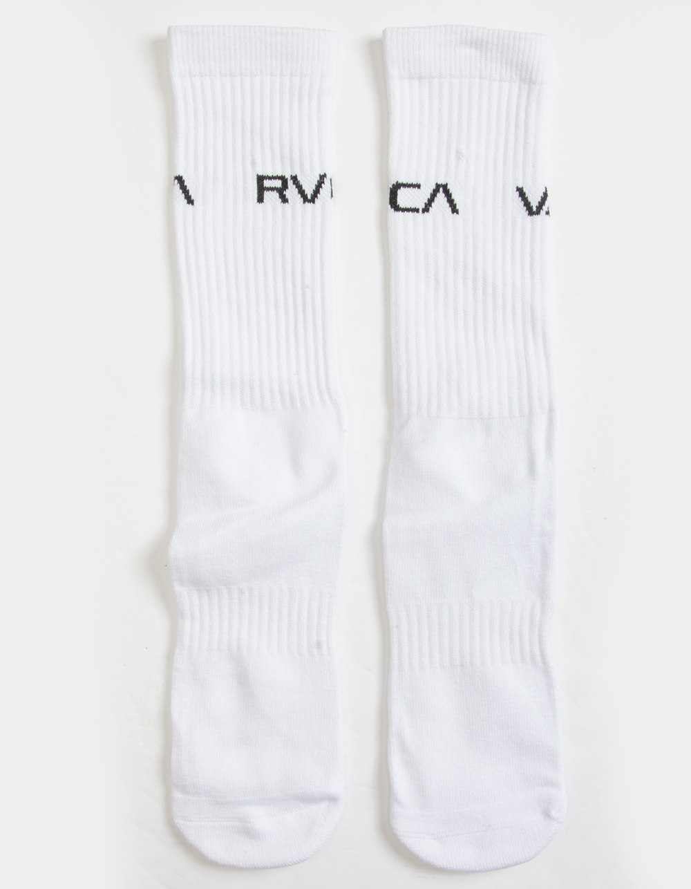 RVCA 2 Pack Basic Logo Mens Crew Socks WHITE Tillys