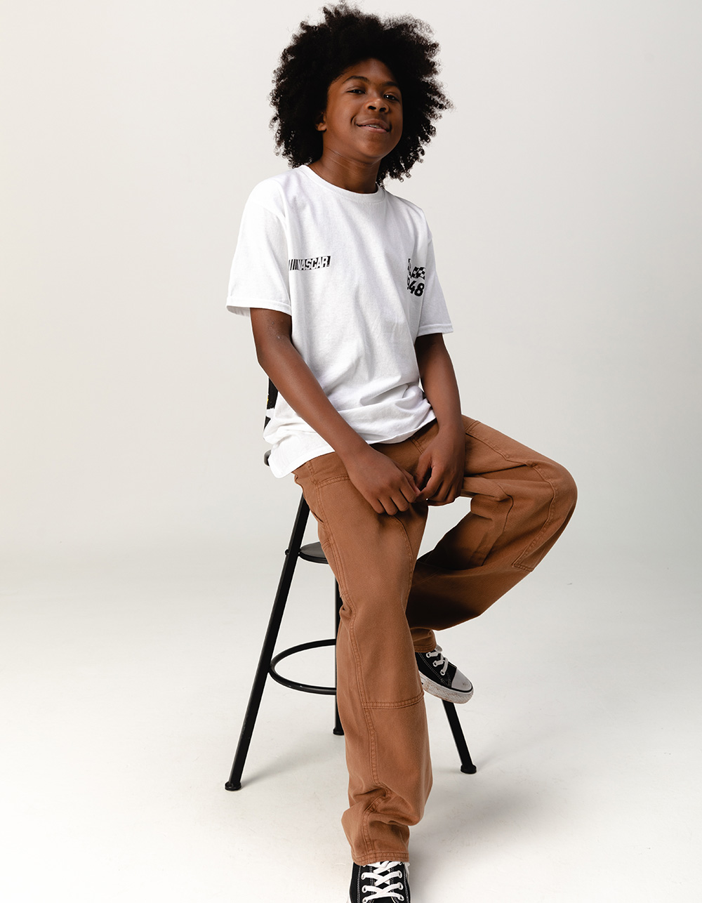 RSQ Boys Straight Twill Utility Pants - TOFFEE