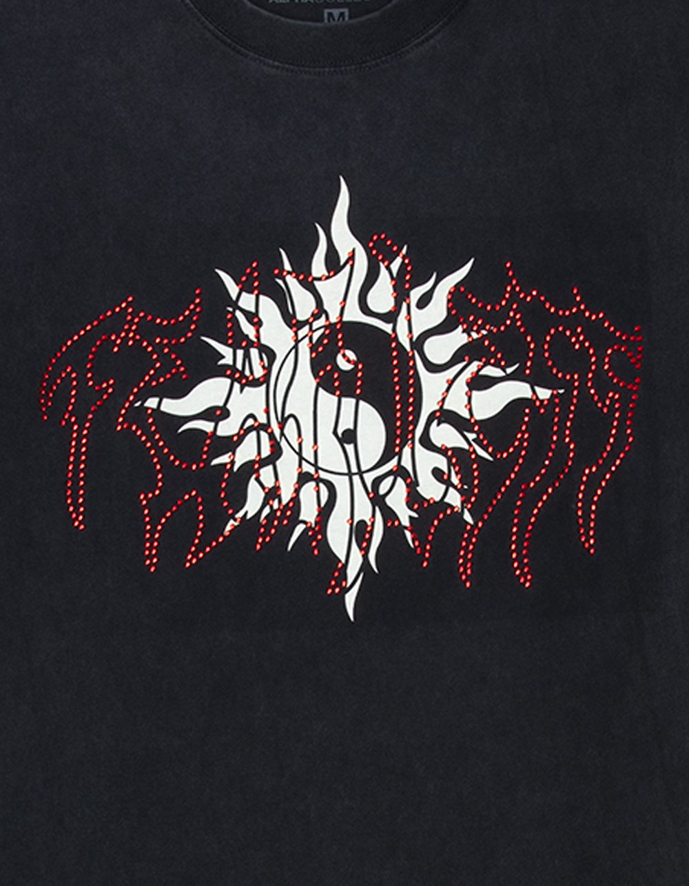 ALPHA COLLECTIVE Fearless Mens Boxy Tee - WASHED BLACK