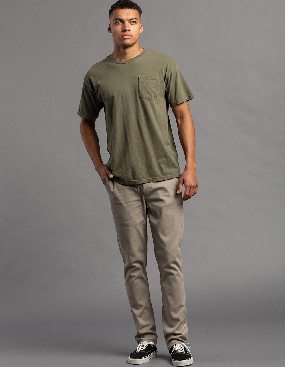 RSQ Mens Slim Chino Pants - VINTAGE KHAKI