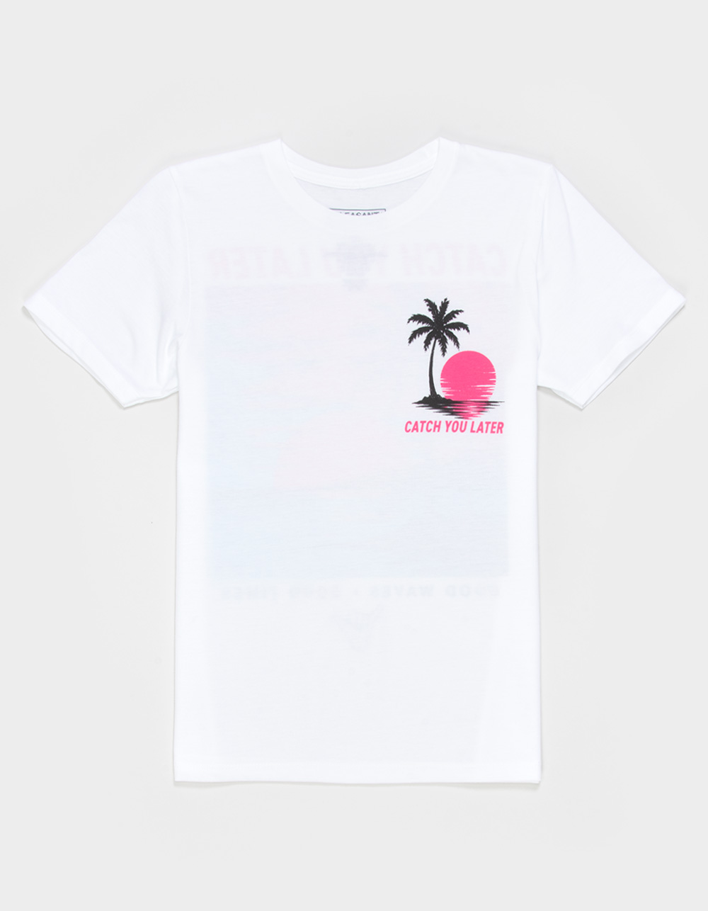 PLEASANT GETAWAY Catch You Later Boys Tee - WHITE