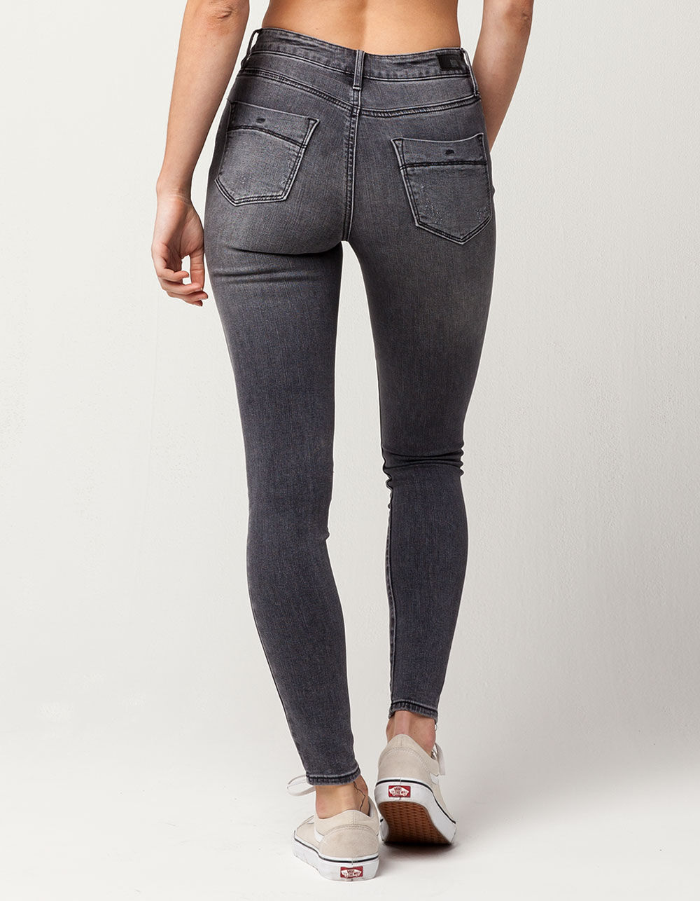 RSQ Manhattan High Rise Womens Ripped Skinny Jeans image number 3