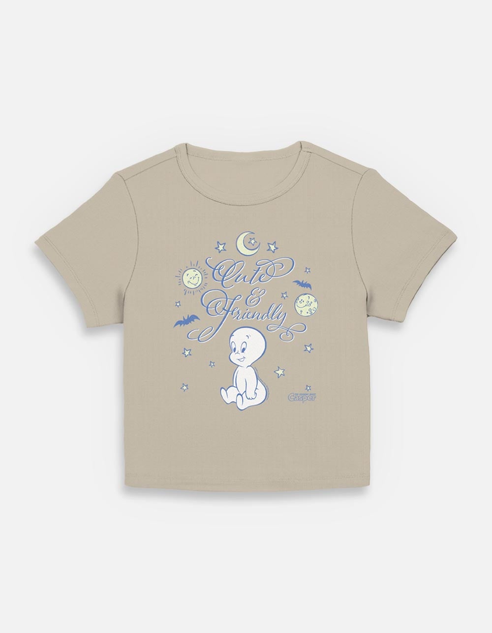 CASPER Starry Night Friendly Womens Baby Tee - TAUPE