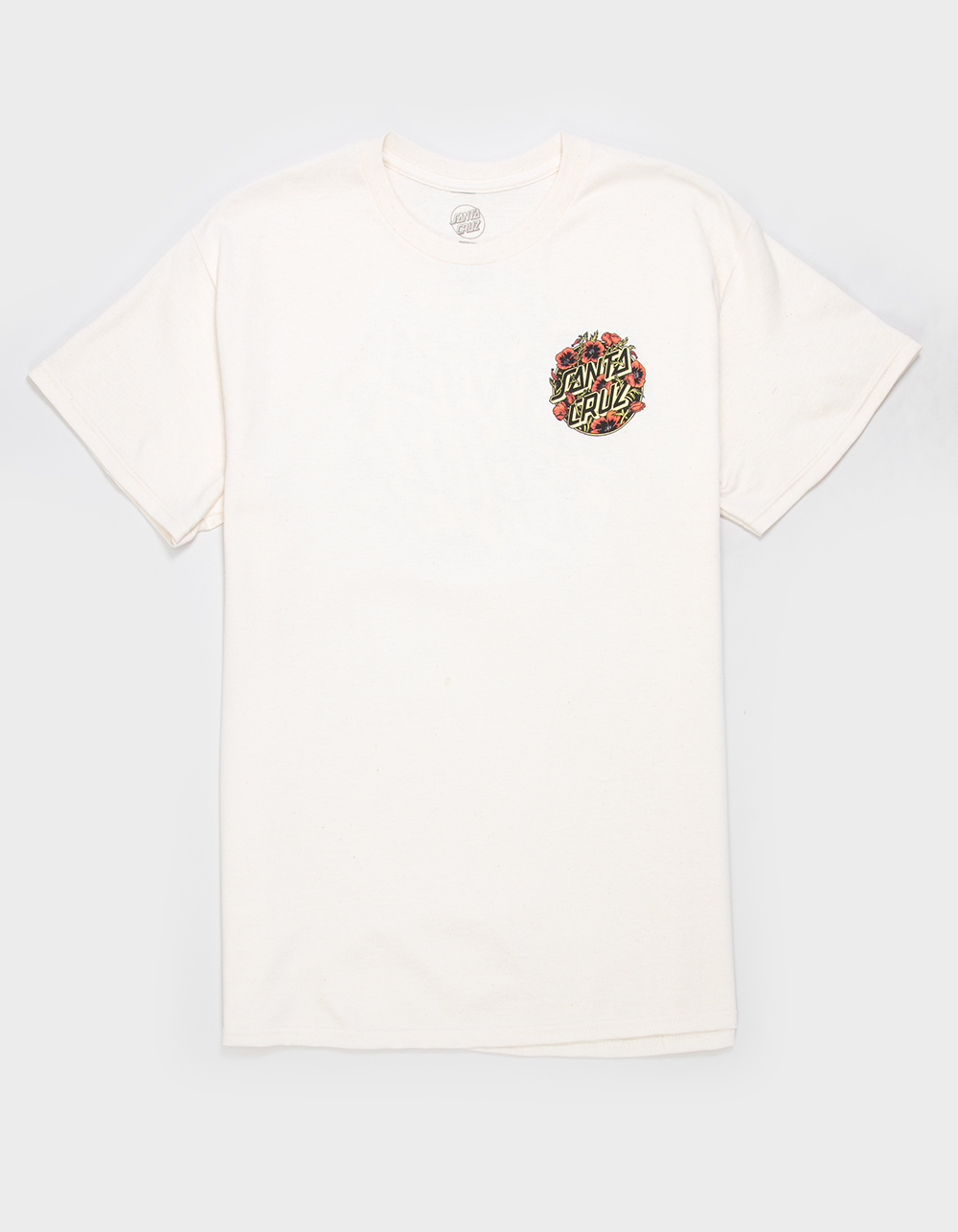 SANTA CRUZ Cali Poppy Mens Tee - CREAM