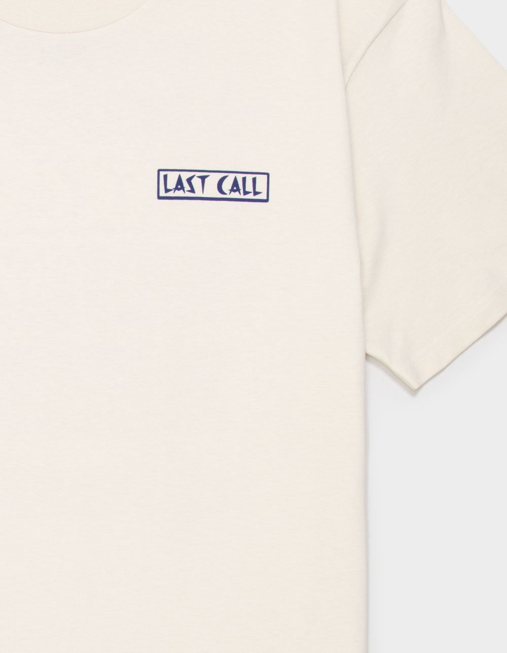 LAST CALL CO. Liquor Badge Mens Tee - OFF WHITE