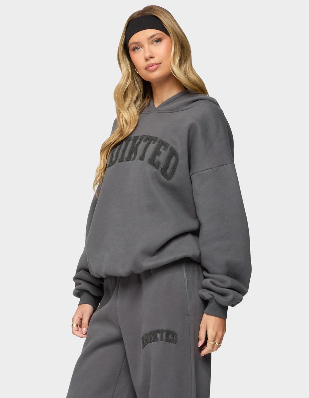 Edikted To You Oversized Hoodie - GRAY