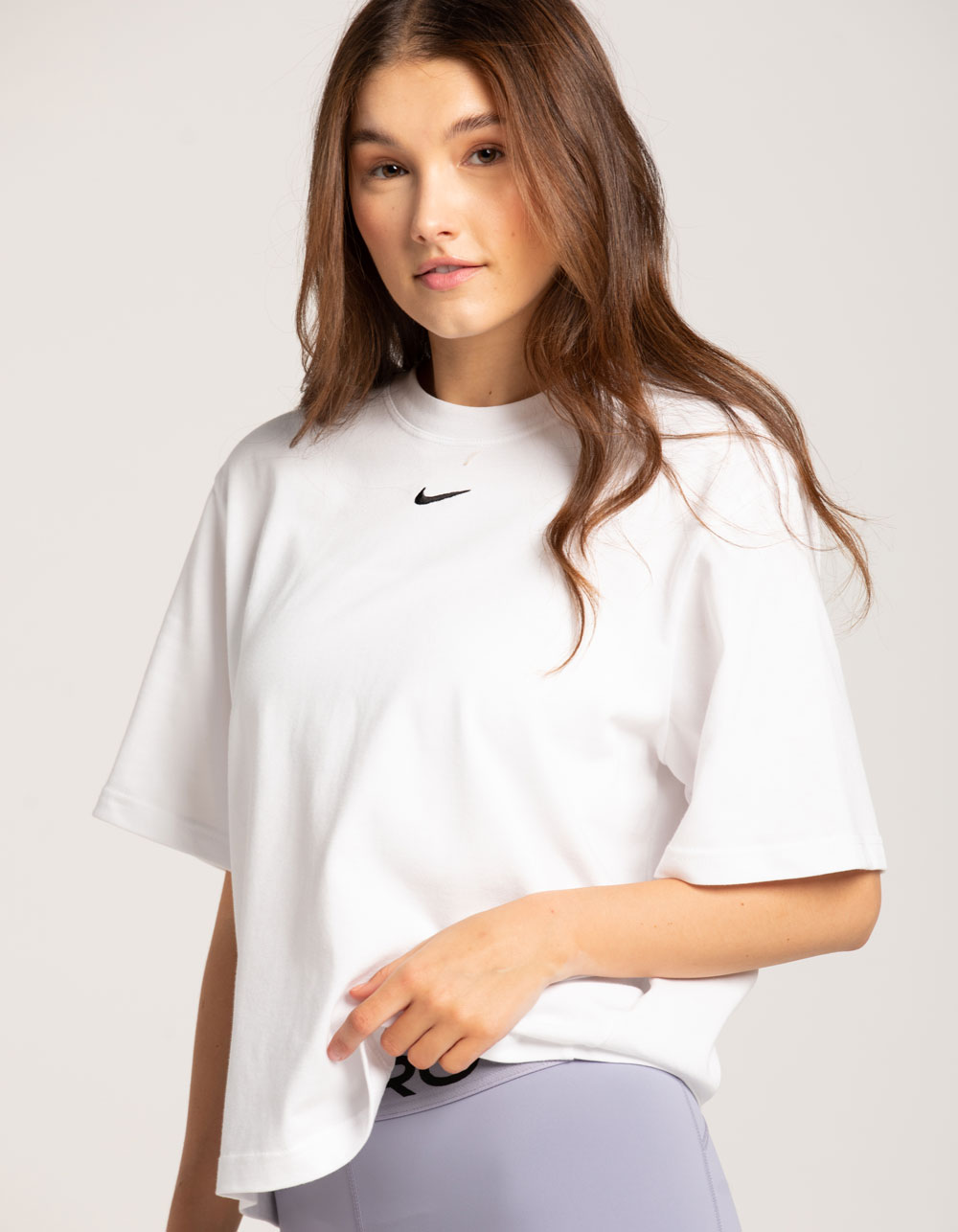 NIKE Sportswear Essentials Womens Boxy Tee - WHITE