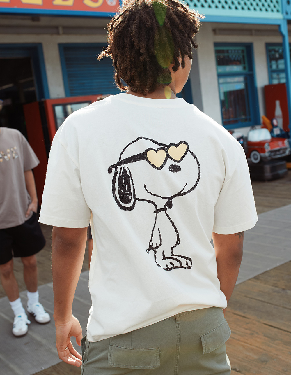 RSQ x Peanuts Love Collection Mens Heart Eyes Tee