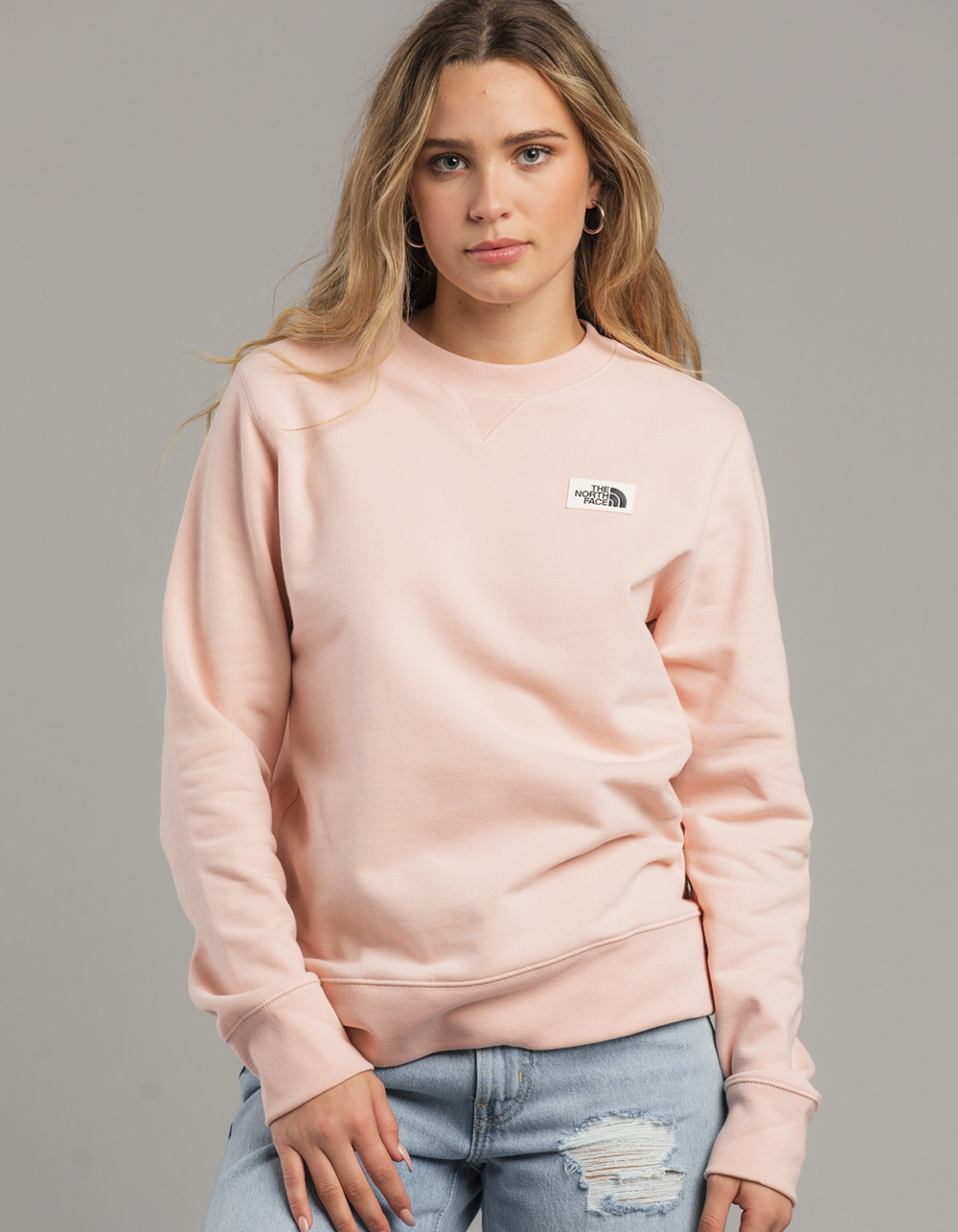 THE NORTH FACE Heritage Patch Womens Sweatshirt - PINK | Tillys