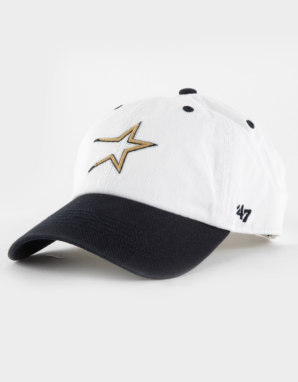 47 BRAND Houston Astros Cooperstown Double Header Diamond '47 Clean Up Strapback Hat