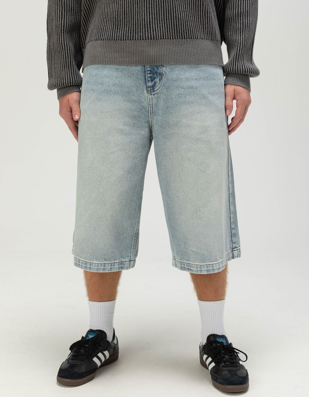 RSQ Mens Extra Baggy Jorts - LIGHT WASH