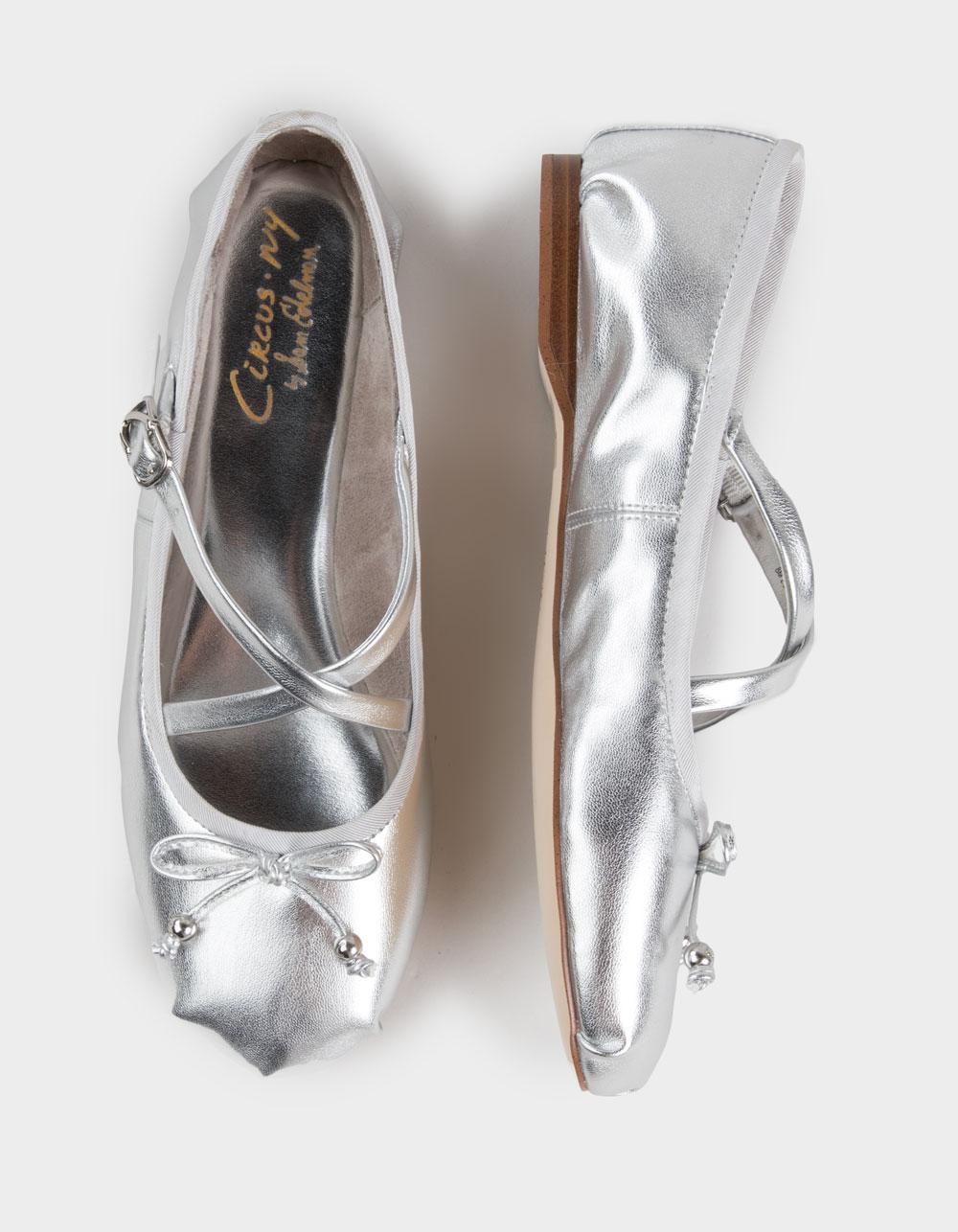 CIRCUS BY SAM EDELMAN Zuri Womens Ballet Flats - SILVER