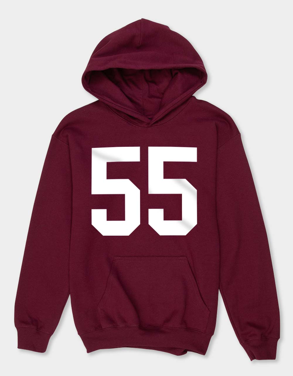 COLLEGIATE 55 Unisex Kids Hoodie - MAROON