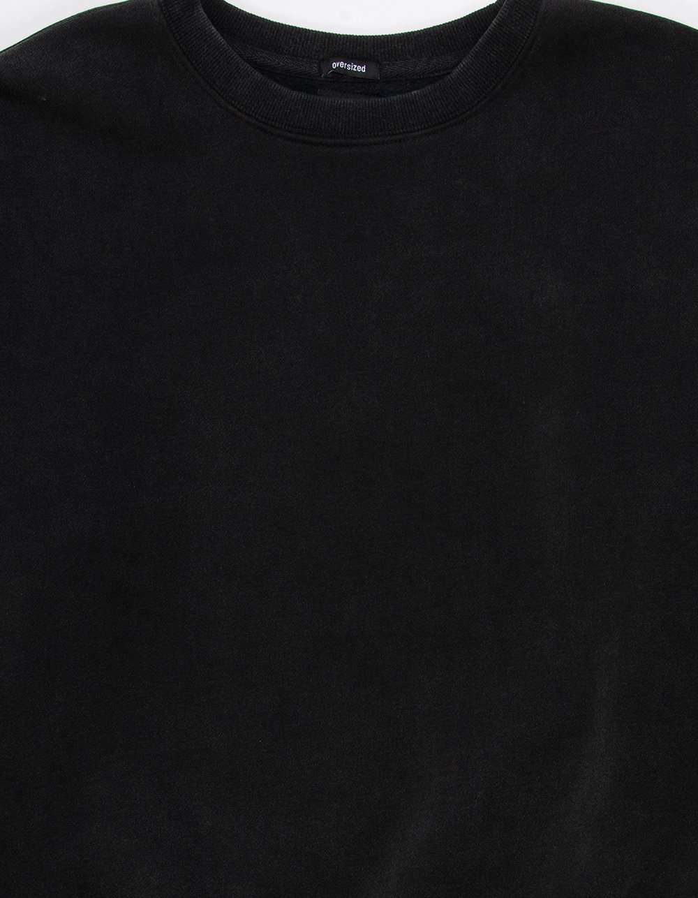 RSQ Mens Oversized Crewneck Sweatshirt - BLACK