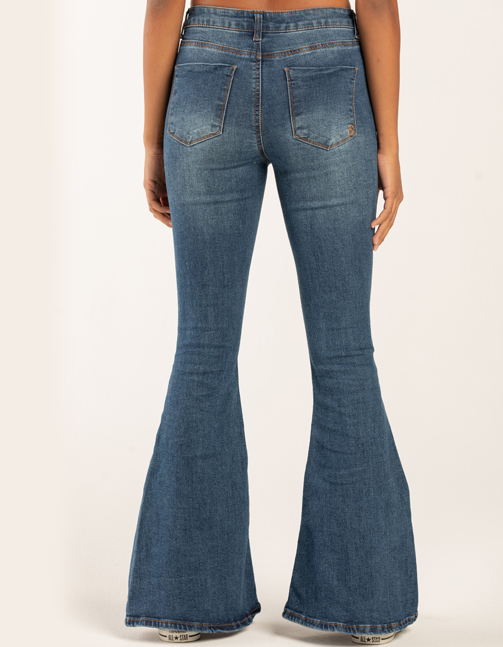 INDIGO REIN High Rise Extreme Flare Womens Jeans Dark Wash Tillys