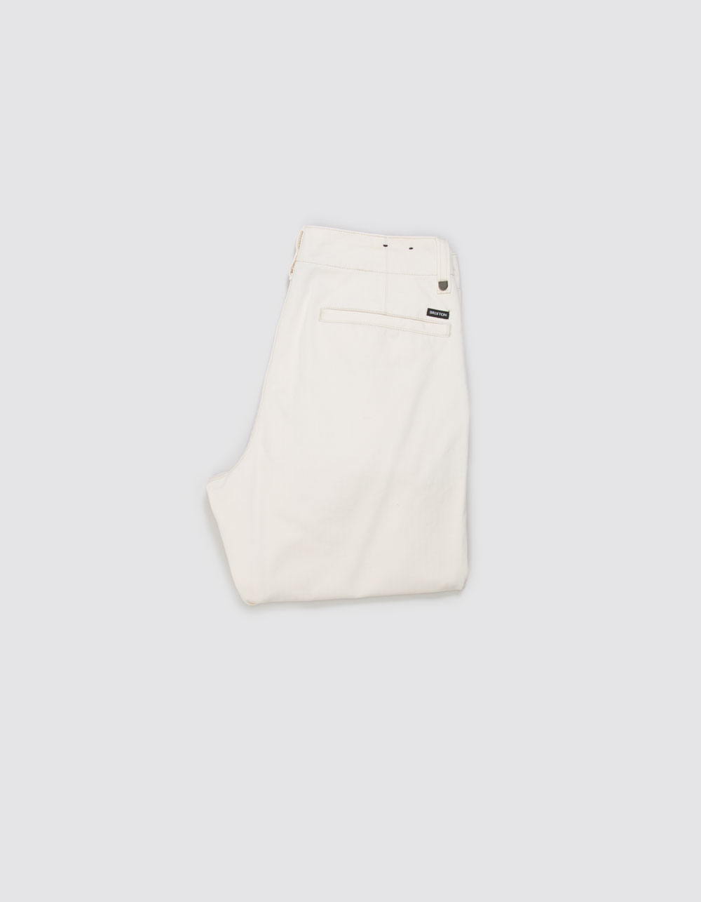 BRIXTON Surplus Mens Relaxed Herringbone Trouser Pants - CREAM