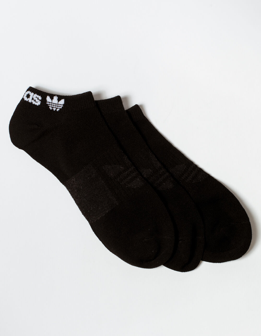 ADIDAS 3 Pack Originals Forum Mens No Show Socks BLACK Tillys