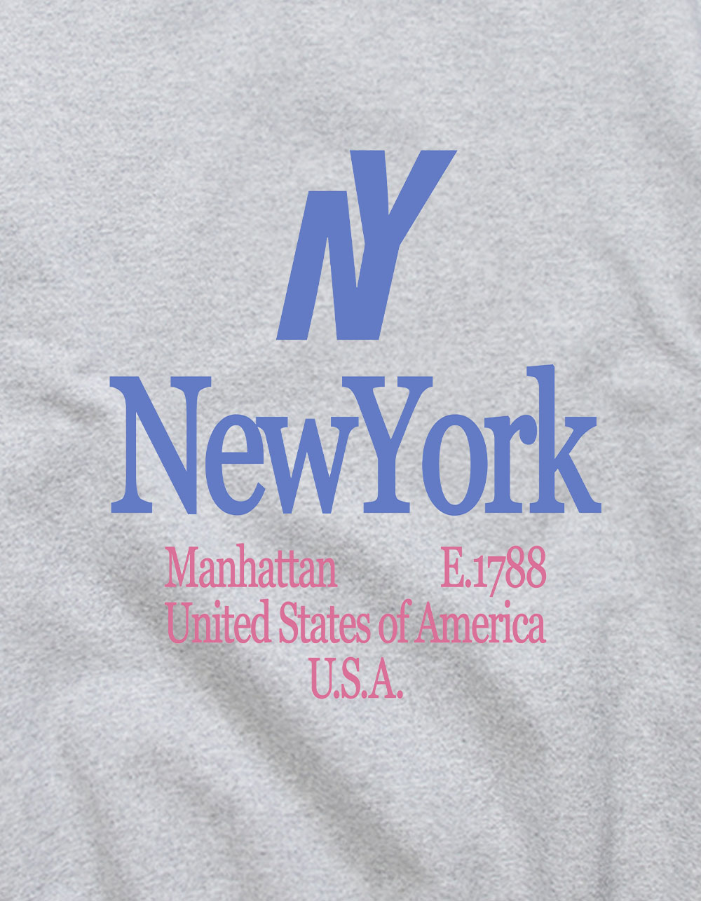 New York Manhattan Unisex Crewneck Sweatshirt - HEATHER GRAY